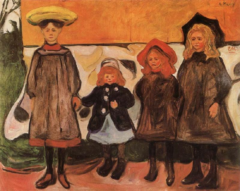 Edvard Munch Four Girls